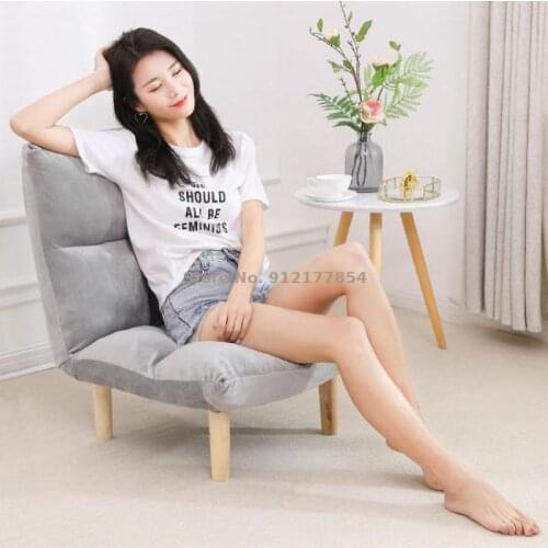 Lounge chair lazy sofa tatami single sofa bedroom small sofa folding simple balcony leisure lazy chair