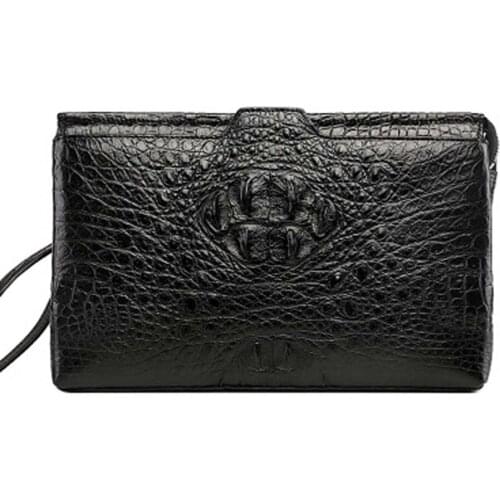 Xingmengda new crocodile leather envelope bag male Hand bag Mens bags More screens Hand caught men clutch bags