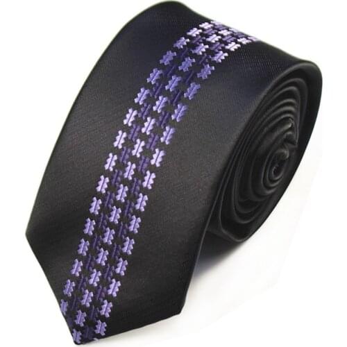 Ricnais New Fashion 6cm Tie Red Purple Pesley Floral Skinny Necktie for Men Business Wedding Leisure Slim Neck Ties Accessorie