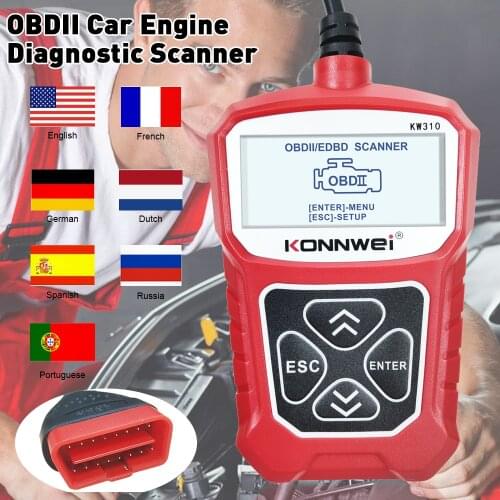 KONNWEI KW310 OBD2 Scanner for Auto OBD 2 Car Scanner Diagnostic Tool Automotive Scanner Car Tools