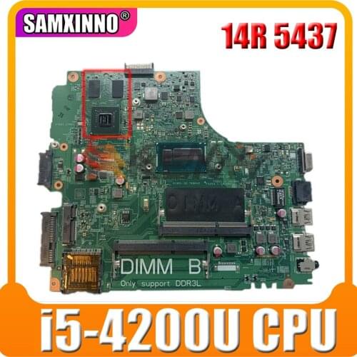 Original Laptop motherboard For Dell Inspiron 14R 5437 3437 Core I5 CN-0KC1KM 0KC1KM Mainboard 12314-1 SR170 N14M-GE-S-A2