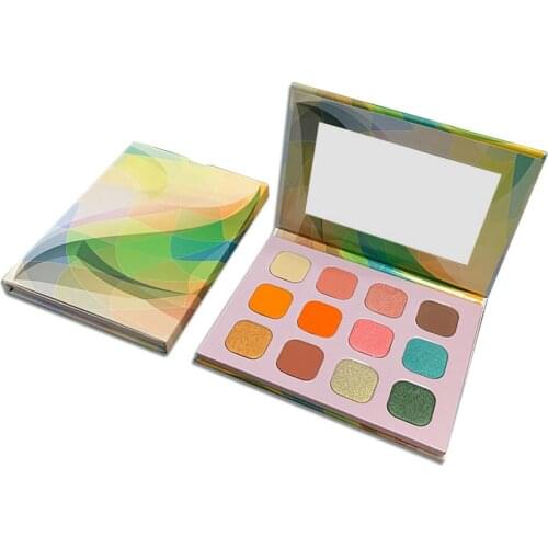 Pearl Sequins Matte Eyeshadow Power Palette Glitter Highlighter Shimmer Make up Pigment Nude Eye Shadow Shine Private Label