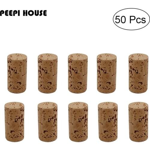 50 Pcs/lot #9 Natural Wine Corks, Wine Stoppers with High Grade Natural Wood - 15/16" x 1 3/4" (23.5 x44mm)