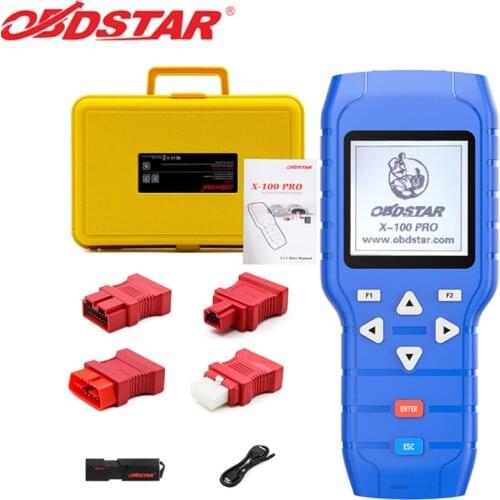 OBDSTAR X-100 PRO Auto Key Programmer (C+D+E) Type for IMMO+OBD Software Get the EEPROM Adapter
