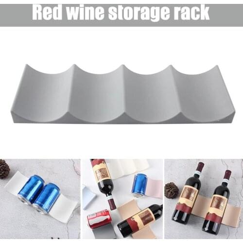 Simple And Practical Wine Rack Stackable Bottle Holder Countertop Wine Bottle Rack Wine Bottle Can Organizer For Refrigerator