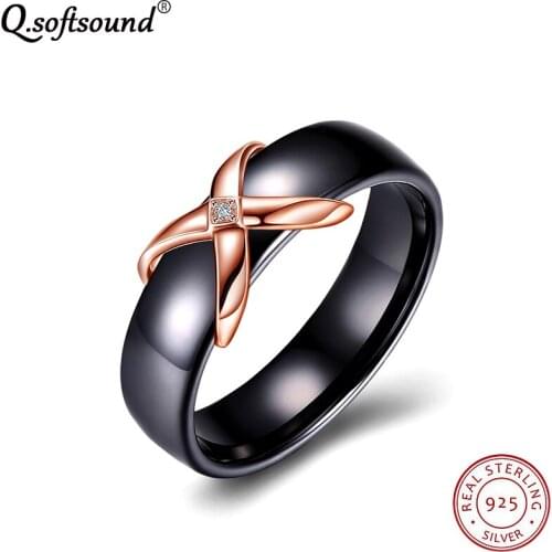 Q.softsound Rings With Cubic Zirkonia For Women