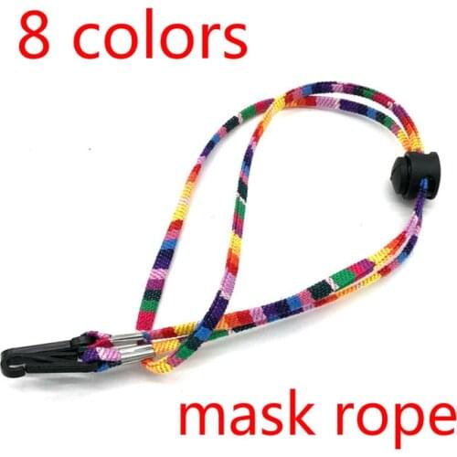 Adjustable Mask Sewing Elastic Band Cord Buckle Stretchy Mask Earloop Lanyard Earmuff Rope DIY Mask Extension Bandage Mask Hook