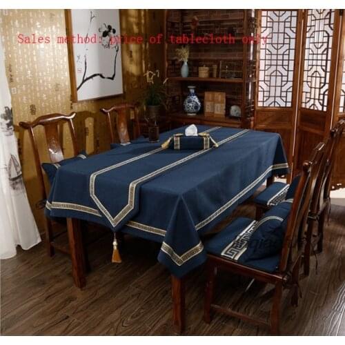 Tablecloth fabric European modern minimalist cloth rectangular round table cloth refrigerator cover towel Table runner