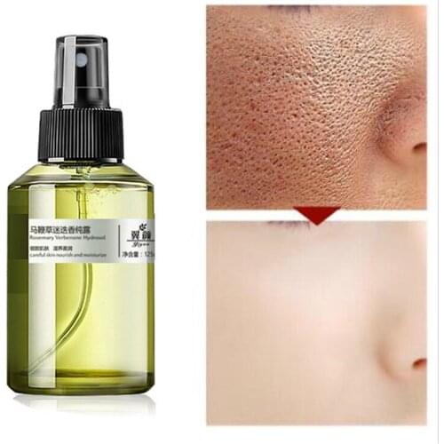 125ml Brand Natural Rosemary Pure Dew Shrink Pore Face Serum Anti-Aging Moisturizing Whitening Essence Face Cream Dry Skin Care