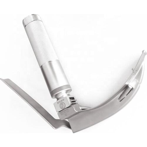 Fiber Optic Laryngoscope with Flexible Tip Stainless Steel difficult intubation laryngoscope