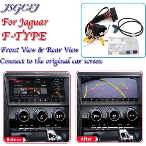 Rear Front View Back Camera Decoder For Jaguar F-TYPE 2013~2021 Interface System Original Car Screen Display Upgrade CAM Adapter