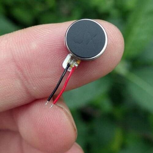 1pcs Brand new Flat 10*2.7MM button motor 10mm vibrating motor 2V~5V micro DC motor