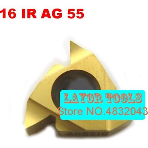 16 IR AG 55 ,Indexable Tungsten Carbide Threading Lathe Inserts for Threaded Lathe Holder