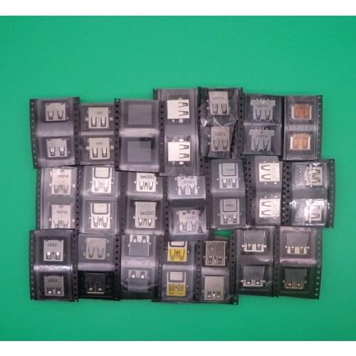 20models 100pcs USB Socket 2.0 & 3.0 USB Jack Connector Port For Laptop Lenovo Acer Samsung Dell HP Toshiba Sony