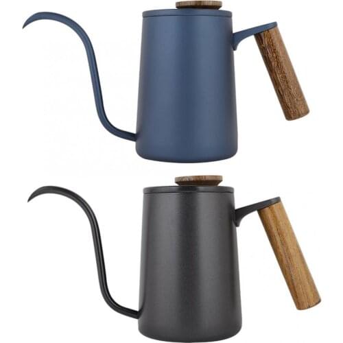 350/600ml Fashion Stainless Steel Handle Drip Coffee Pot Long Gooseneck Spout Kettle Teapot Drip Coffee Pot