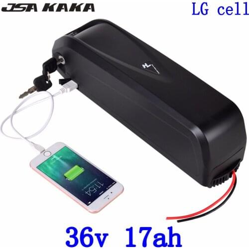 36V 20AH Electric bike battery 36V 500W 1000W Ebike Battery36V 10AH 13AH 14AH 17AH 20AH lithium battery use LG cell+2A charger