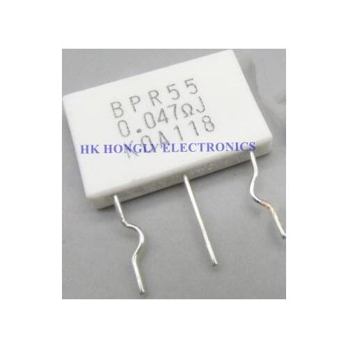 30PCS BPR55 0.22R 220MR 5W+5W BPR55CFR22K Resistor