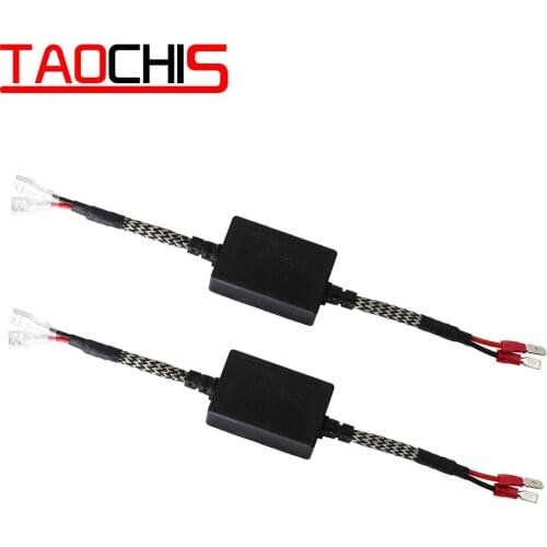 TAOCHIS 9-36V H1 car LED Resistor Decoder Can-bus Error Free Radio Interference Canceller Lamp