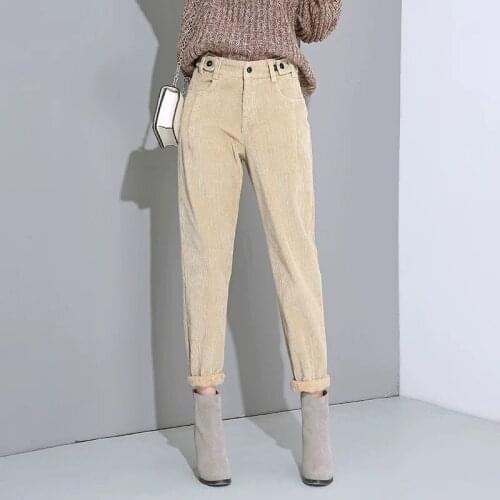 Womens Pants Loose Harem Pants High Waist Elastic Straight Casual Aesthetic Pants Trousers Autumn Winter