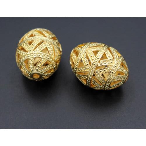 10pcs Zinc Alloy Metal Bead DIY Spacer Beads Gold Color for Women Mens Beaded Bracelets Necklace Handmade Jewelry Accessories