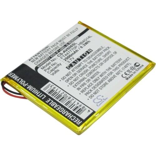 CS 2500mAh/9.25Wh battery for Archos AV605 120GB,AV605 160GB,30GB,80GB, Wifi 160GB,Wifi 30G,Wifi 605 GPS 30GB