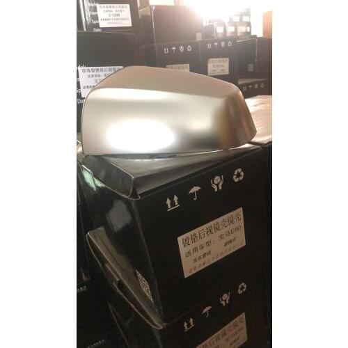 For BMW 5 2 psc Matt silver Door Wing Mirror Cover Trim Replace E60 6 E63 E64 F10 F11 F06 F12 F13 F01 2008 2009 2010 2011 2012