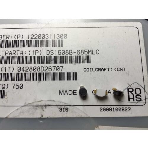 DS1608B-685MLC 685 6.8MH 20MA Power inductor, backlight, 20% tol, SMT, RoHS