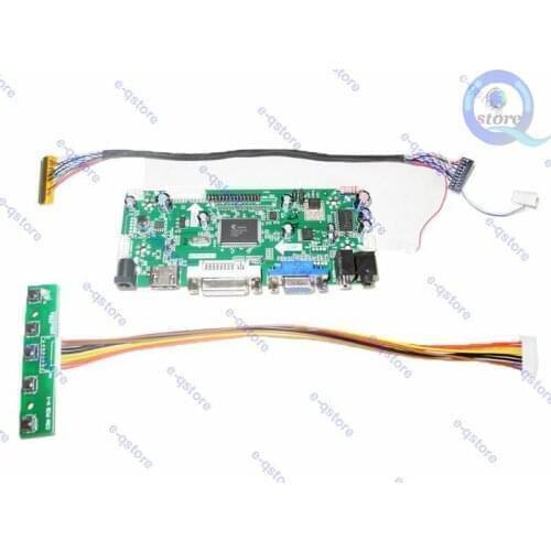 E-qstore:Convert Turn HSD100IFW1-A04 1024X600 10" Display-HDMI+DVI+VGA Lvds LCD Controller Driver Board Diy Monitor Repair Kit