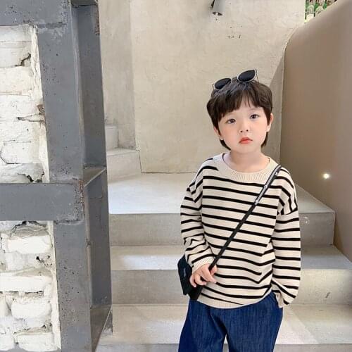 Boys Sweater Kids Outwear Tops 2021 Elegant Fleece Thicken Warm Winter Autumn Knitting Pullover Children Clothing