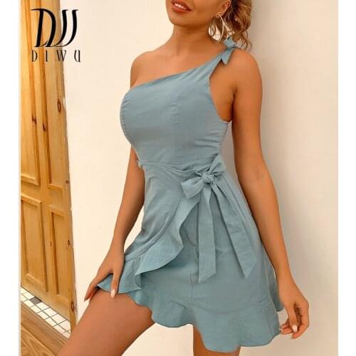 Синие летние платья HolaTeenYang China At AliExpress