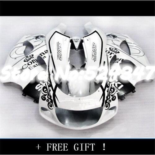 Bodywork For A GSX-R600 96 97 GSX R600 GSXR 600 98 99 00 GSXR600 96 1996 1997 1998 1999 2000 Conora White Fairing