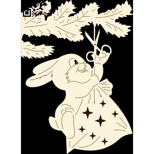 Bunny Shape Metal Cutting Die DIY For Scrapbooking Decoration Crafts