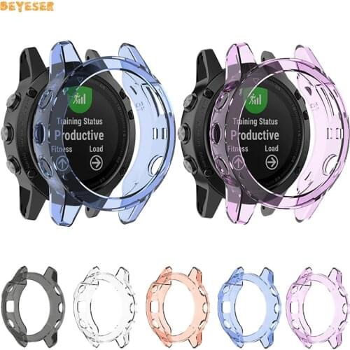 Soft TPU Protective Case For Garmin Fenix 5/5 Plus Smartwatch Replacement Protection Cover Bumper Protector Watch Frame Shell