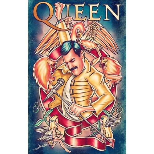 5D DIY diamond Painting Band Queen Full drill Square/Round Diamond embroidery Mosaic Cross Stitch Home Decor Gift