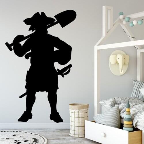 Cartoon Style Pirate Wall Stickers Decorative Sticker Home Decor Wall Stickers For Kids Rooms Home Party Decor Wallpaper