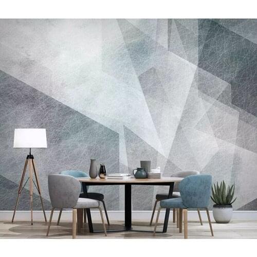Bacaz 3D Geometric Wall paper Mural 3D Abstract geometry Wallpaper sticker For Living room background 3d Wall Murals Decor