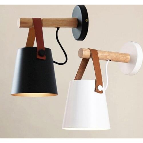 Retro style belt wall lamp American industrial style bedroom bedside lamp creative commercial shop corridor aisle wall lighting