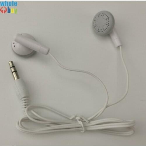 500pcs/lot Cheapest White Short Earphone One Time Use 3.5mm Stereo In -Ear Earbuds for IPod IPhone Mp3 MP4 Player Smartphone