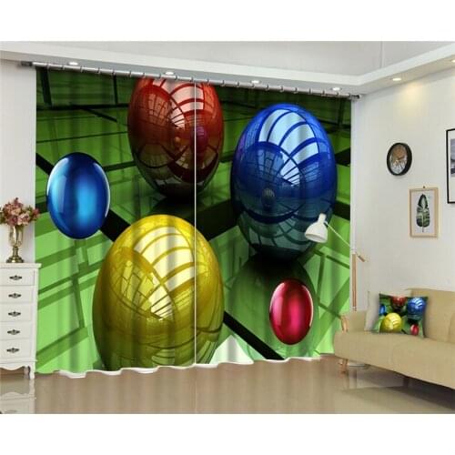 Window Curtains Magic cube Luxury Blackout 3D Curtains For Living Room kids Bedroom Drapes cortinas Rideaux Customized size