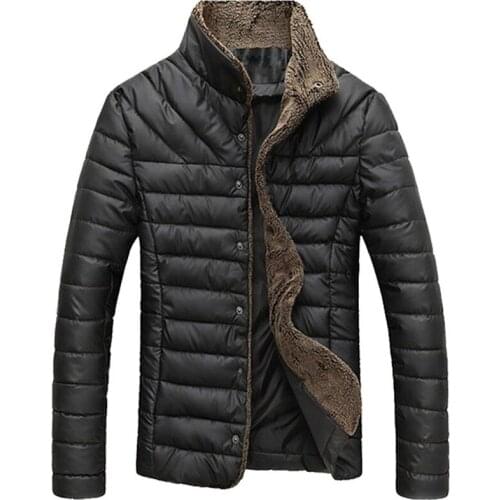 Autumn Winter Men Warm Jacket Casual Parkas Mens Coat Single Breasted Outerwear Mens Brand Clothing 5XL SA415