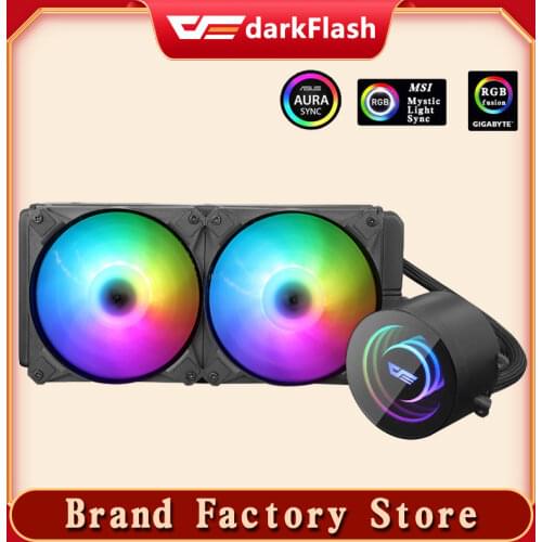 PC CPU Cooler Water Cooler Rgb Fan 120mm Fan 12V Mirror Pump Argb Aura Sync Water Cooling CPU Cooling Fans Radiator LGA 2011/AMD