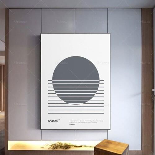 Poster Bauhaus Design And Swiss Graphic Design Shapes 07 Modern Home Decor Posters Wall Art Canvas Painting ,Prints Modular