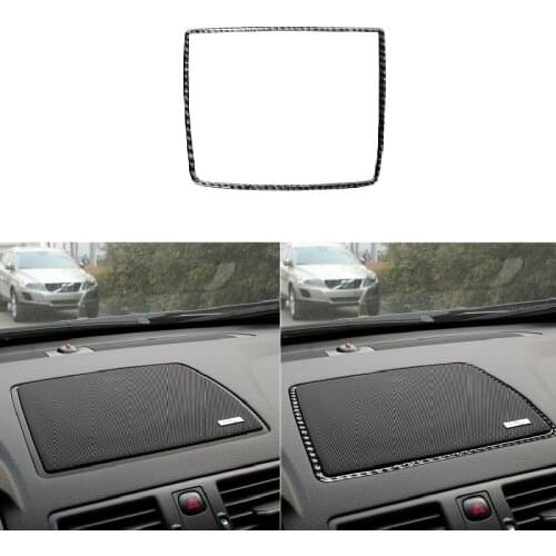 Fit For Volvo XC90 XC Classic 2003-2014 Carbon Fiber Car Styling Center Dashboard Speaker Frame Trim Decal Soft Stickers