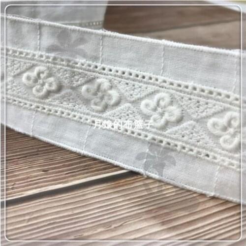 All cotton lace hollow-out lace fabric hand DIY accessories clothing hem cotton textiles products 5.5 cm
