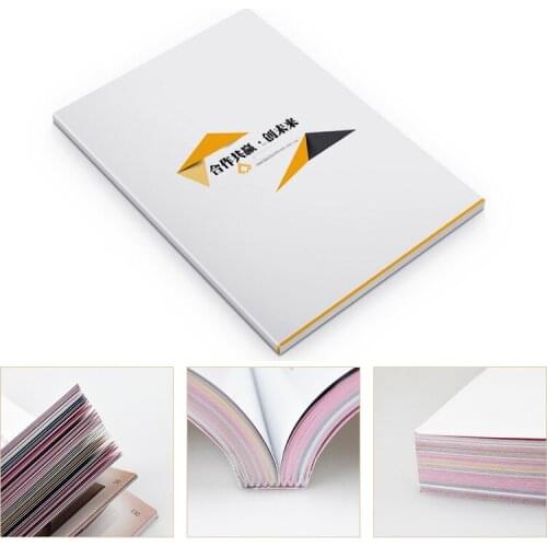 Custom design brochure catalog printing book magazine manual printing brochures