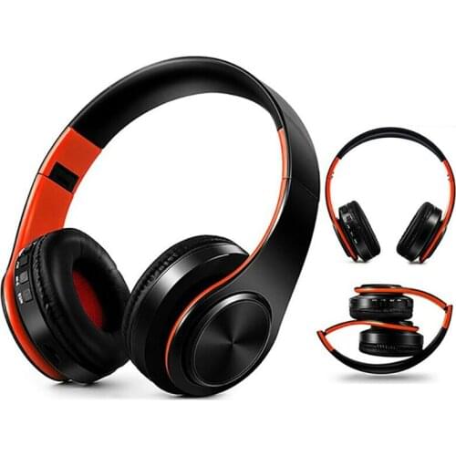 New Portable Wireless Headphones Bluetooth Stereo Foldable Headset Audio Mp3 Adjustable Earphones with Mic for Music