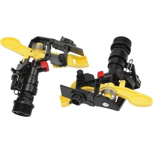 Garden Irrigation 3/4” Male Thread Rotating Rocker Sprinklers Lawn Grass Agriculture Farm 360 Degree Automatic Watering Nozzles