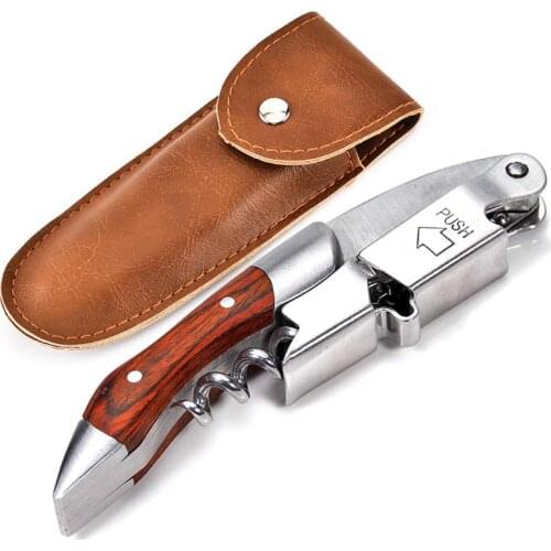 Wine Opener, Professional Waiters Corkscrew, Bottle Opener and Foil Cutter Gift for Wine Lovers