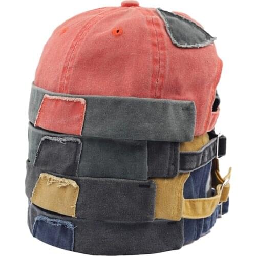 Vintage Hip Hop Men Hat Washed Cotton Retro Skullcap Adjustable Brimless Hat Landlord Breathable Beanie Hat Sailor Cap New