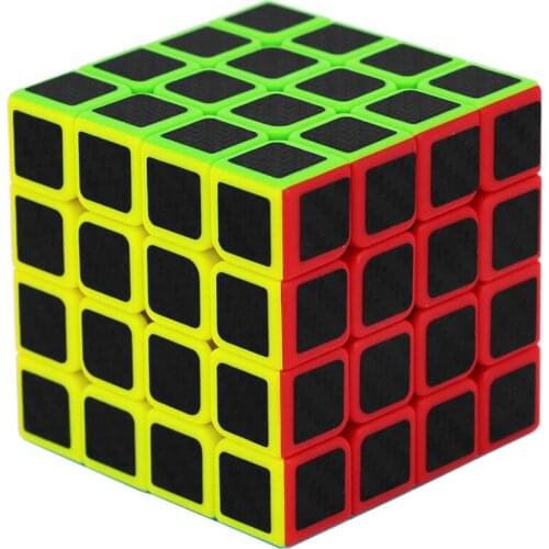 Zcube 2018 New 4x4x4 Carbon Fiber Magic Cube Puzzle Speed Cube 4x4x4 Puzzle cubes Professional 4x4 cube For Kids